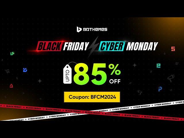 Best Black Friday Cyber Monday WordPress plugins deals by BdThemes