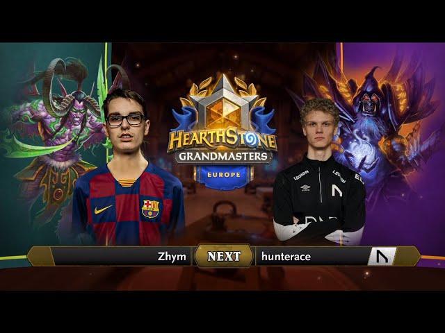 Zhym vs Hunterace - Relegation - Hearthstone Grandmasters Europe 2020 Season 1 - Playoffs