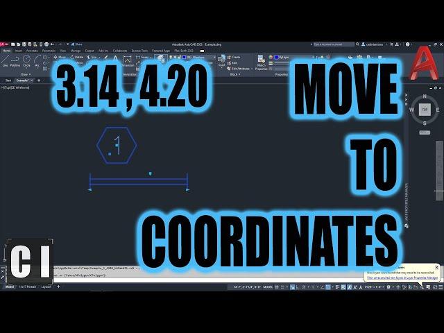 AutoCAD Move Objects to Exact Coordinates! Tips for moving objects quickly & accurately