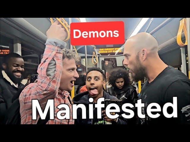 DEMONS MANIFESTED! CHRISTIAN CRUSADER VS JEWISH PREACHER IN ISRAEL!