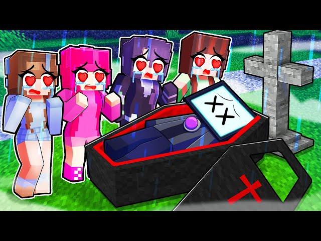 TV MAN Faked His DEATH In Minecraft! (Yandere Girls Sad)