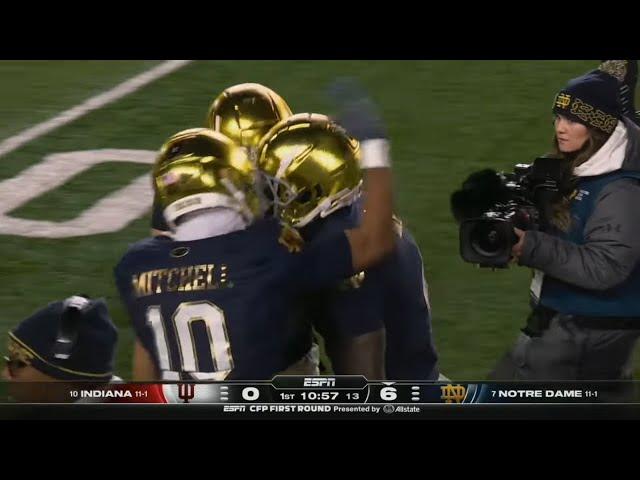 Notre Dame RB Jeremiyah Love 98 YARD TD vs Indiana | 2024 College Football