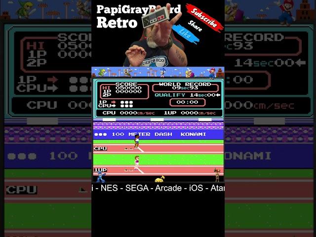 NES Track and Field Trash Talking #nintendo #retro #shorts #short #NES #trackandfield #sports #games