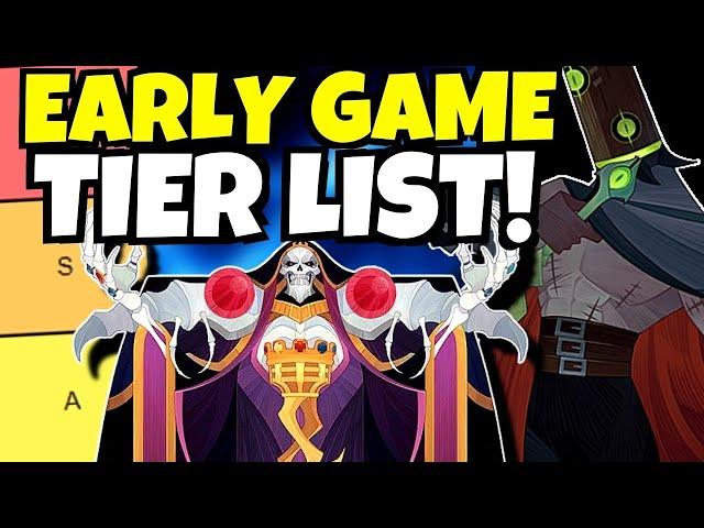 AFK ARENA EARLY GAME TIER LIST!!!