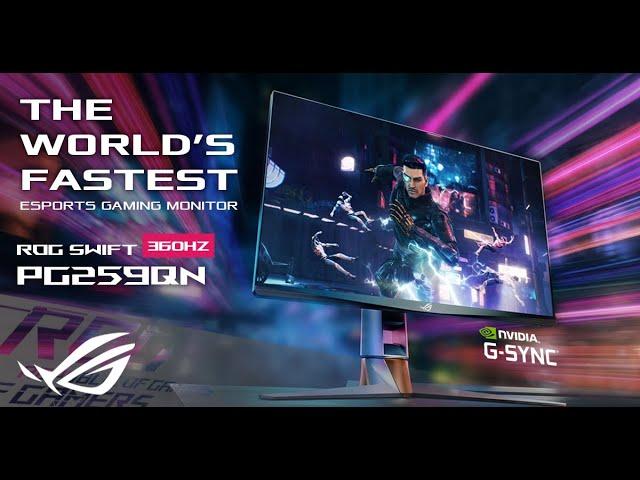 World's Fastest eSports Gaming Monitor - ROG Swift 360Hz PG259QN | ROG