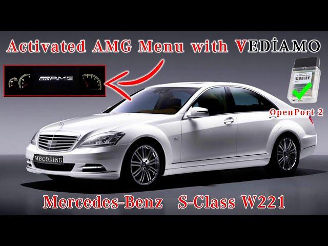 Mercedes Benz activation AMG Menu W221 S500 indiscriminately.OBD2 connector. Vediamo!