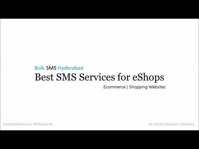 Bulk SMS for Ecommerce Sites