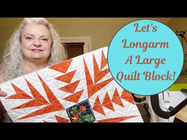 Handi Quilter Moxie XL Pro Stitcher Lite Edge To Edge Design on a Small Project