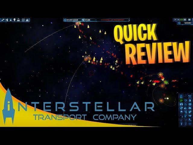 Interstellar Transport Company Release Review - A solid departure from Early Access