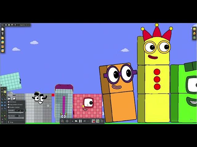 Numberblocks 0 to 1000000 The Floor is Lava (V2)