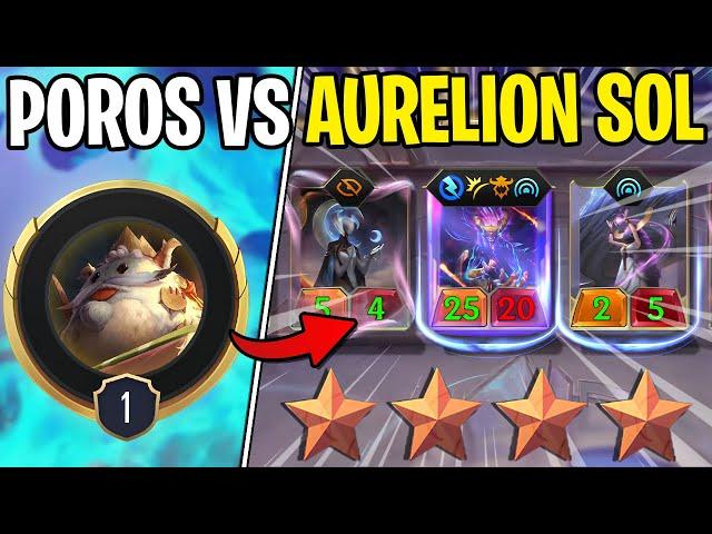 Can LEVEL 1 Poro King Defeat Aurelion Sol? - Legends of Runeterra