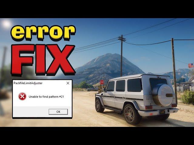 How to FIX Unable to find pattern ERROR in GTA 5, mods / How to Fix Packfile Limit Adjuster ERROR