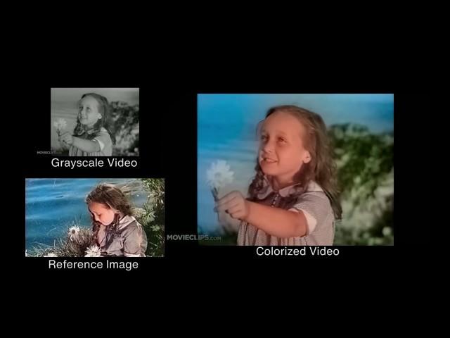 AI Video Colorization (Deep Exemplar-based Video Colorization)