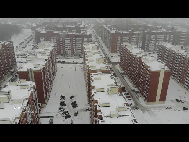 ЖК "Новая Самара"/ строительство / город Самара / drone flight / Russia