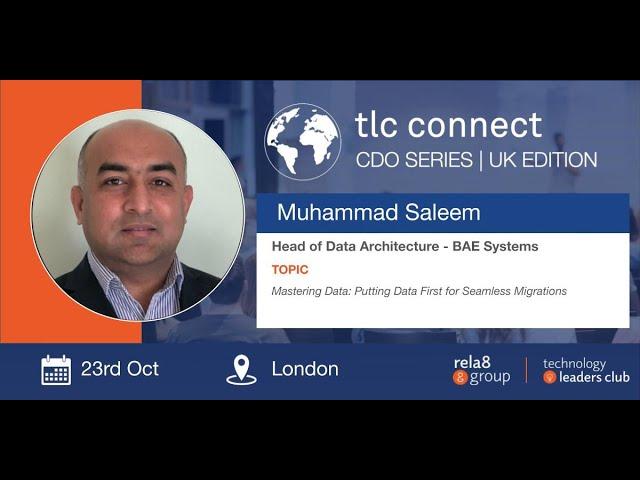 TLC Connect Global - CDO Series - UK Edition Speaker - Muhammad Saleem