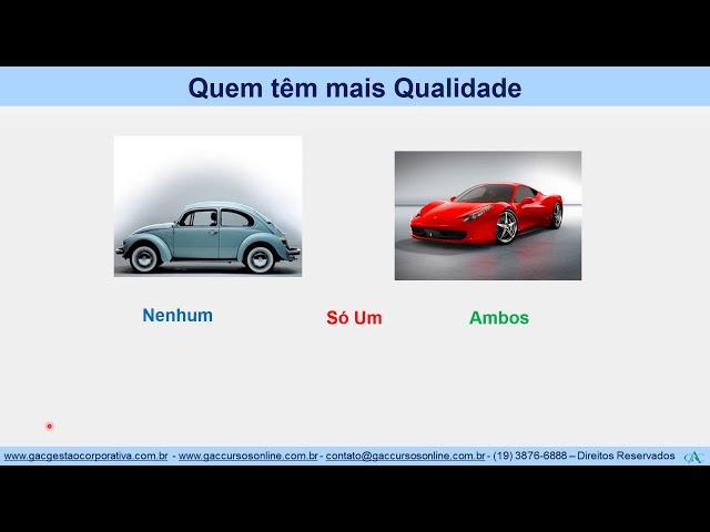 Curso online Analista da Qualidade - Módulo 1 - Vídeo Aula 1