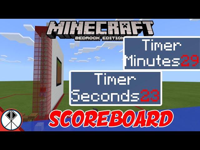 Minecraft SCOREBOARD TIMER Command (Bedrock/MCPE/Xbox)