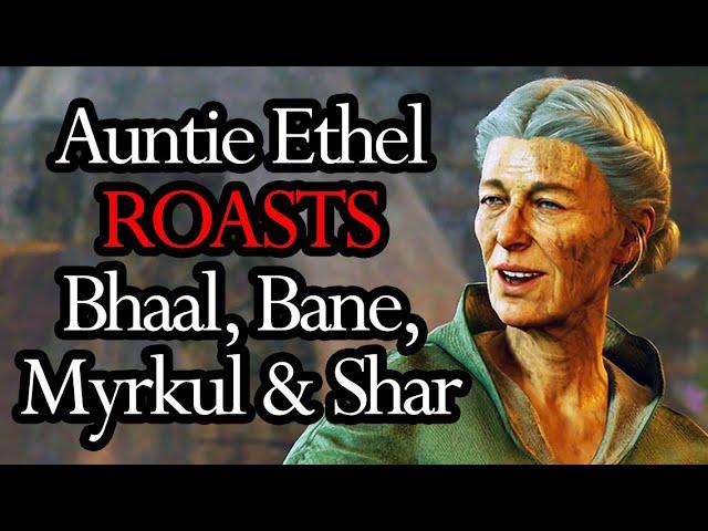 CUT CONTENT | Auntie Ethel Roasts Bhaal, Myrkul, Bane, & Shar | Baldur's Gate 3