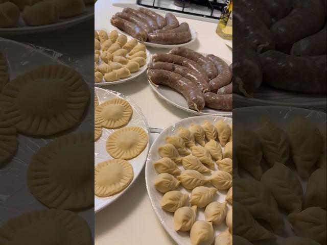 Заготовка полуфабрикатов #полуфабрикаты #запасывморозилку #пельмени #домашняяколбаса #еда #вкусно