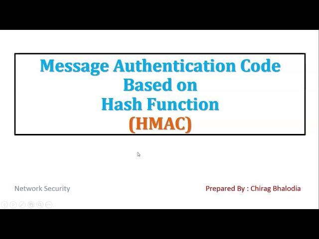 MAC Based on Hash Function | HMAC in network security