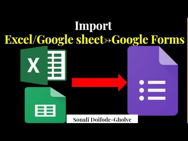 Import Excel data into Google form|create Question paper from saved question bank