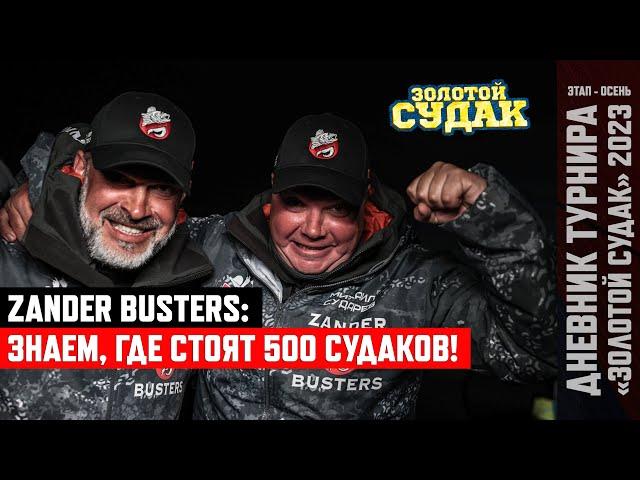 ZANDER BUSTERS: ЗНАЕМ ГДЕ СТОЯТ 500 СУДАКОВ! | "Золотой Судак" 2023 | ОСЕНЬ | 2 тренировка