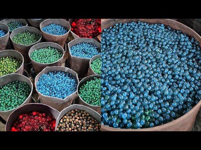 बचपन में खेलने वाले कंचे ऐसे बनाए जाते हैं Shocking Factory Making of Marbles Indian Viral Video