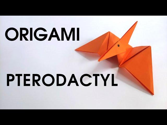 Origami PTERODACTYL | How to make a paper pterodactyl