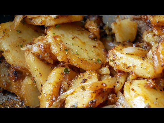 We're Having Skillet Potatoes and Onions for Breakfast | How to make Skillet Potatoes