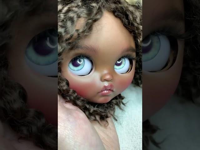 Афро блайз кукла Кудри бомба ooak doll