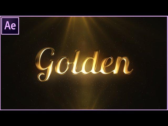 Create Metallic Text Effect - After Effects Tutorial [Super Easy]