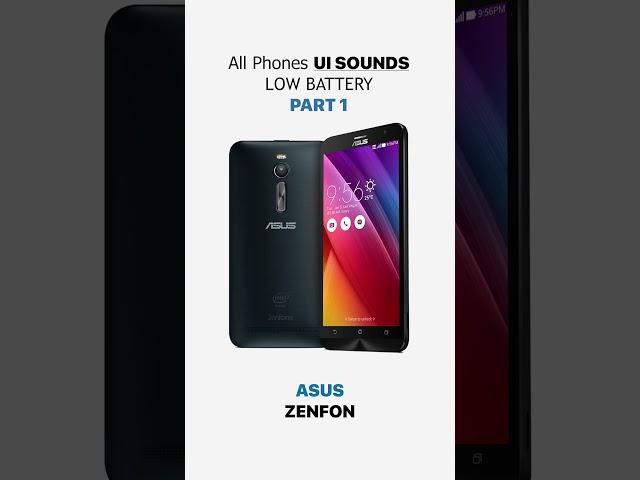 **All Phone Brands UI Battery Low Sounds Part 1** #mobile #tech #smartphone