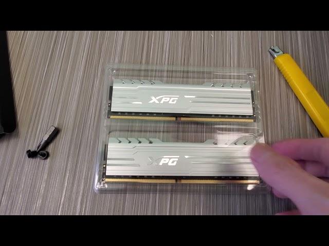 Kintips Unboxing XPG Gammix D10 RAM DDR4 16GB 3200MHz U-DIMM Desktop PC Gaming