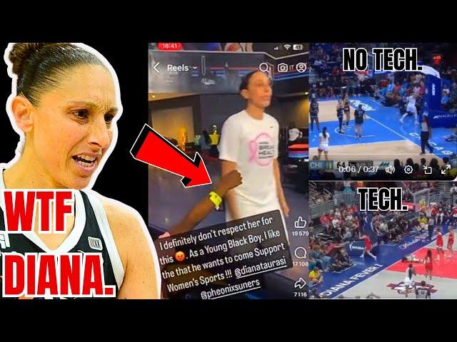 RACISM! Diana Taurasi CAUGHT IGNORING YOUNG BLACK FAN on VIDEO! WNBA Referee, Caitlin Clark DRAMA!