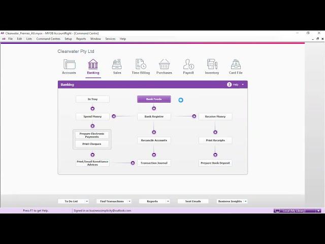 How to do the Bank Reconciliation in MYOB Accountright