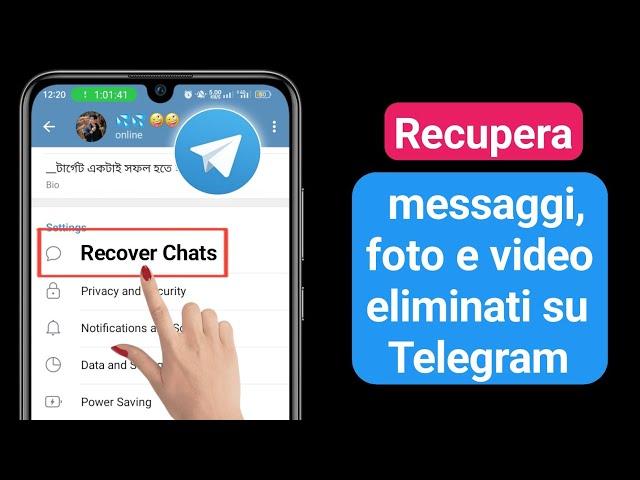 Come recuperare messaggi, chat, immagini e video di Telegram cancellati (metodo 2024)