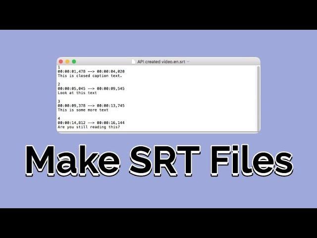 How to Make SRT Files & Auto-Subtitle Videos Online