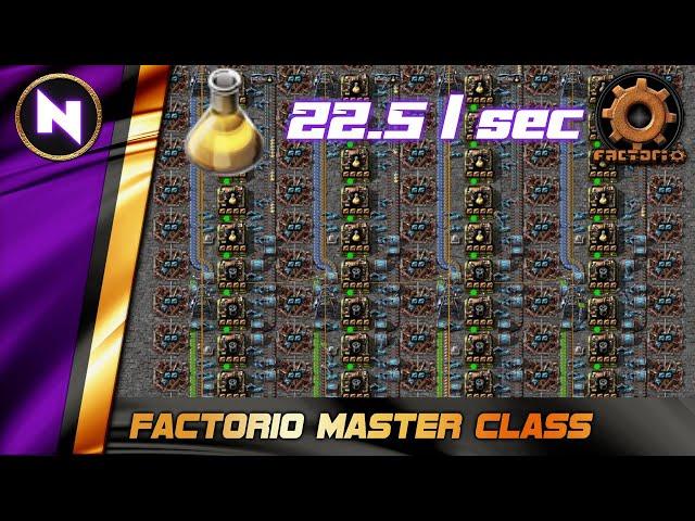 End Game Megabase UTILITY (YELLOW) SCIENCE 22.5 / sec | Factorio Tutorial/Guide/How-to