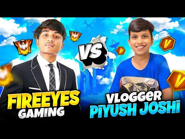 Vlogger Piyush Joshi Challenged Me For 1 Vs 1  Ab Kya Hoga?? - Garena Free Fire