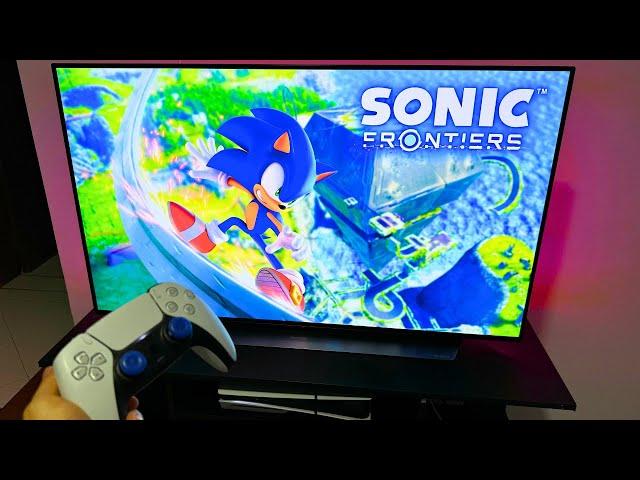 Lg Oled C2 + Sonic Frontiers | PS5 Slim Gameplay 4K 120Hz HDR | Best Gaming TV Test