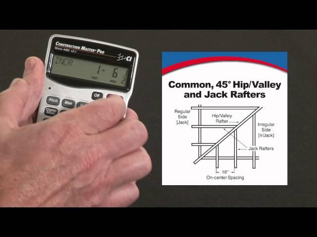 How to Calculate Rafters -- Commons, 45/non-45 Hips/Valleys & Jacks | Construction Master Pro