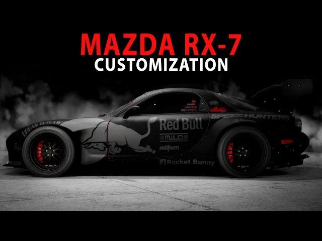 NFS 2015 - RedBull RocketBunny Mazda RX-7 (Cinematic / Drift / Speed Art / Customization / PC)