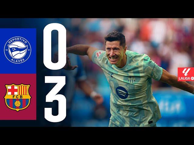 ALAVÉS 0 vs 3 FC BARCELONA | LALIGA 2024/25 MD09