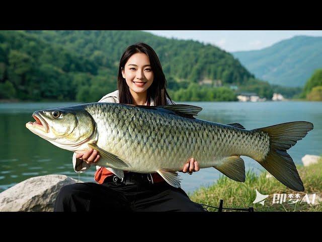 全身都濕透了！美女拼命釣巨型海魚，直接被拉進水中！ 大哥開心的合不攏嘴！【娜小娜愛釣魚】#釣魚 #fishing #drama #funny