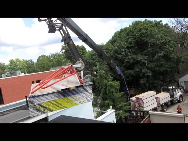 How We Deliver Drywall To The Top Floor Using A Boom Truck