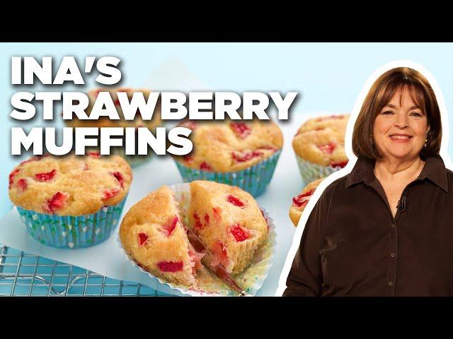 Ina Garten's Strawberry Muffins | Barefoot Contessa | Food Network