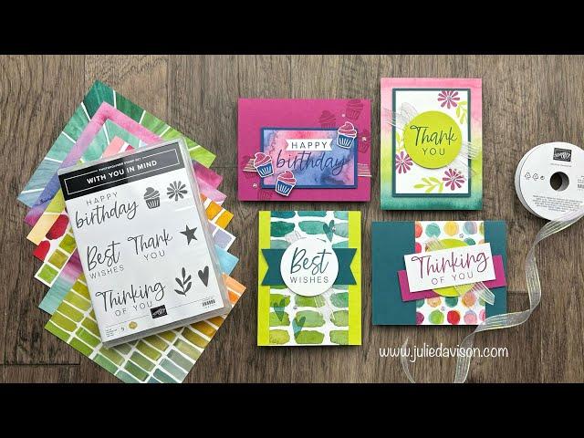 *LIVE* Julie's Stamp Set SNEAK PEEK + Stampin' Up! Seasonal Sale Project Ideas