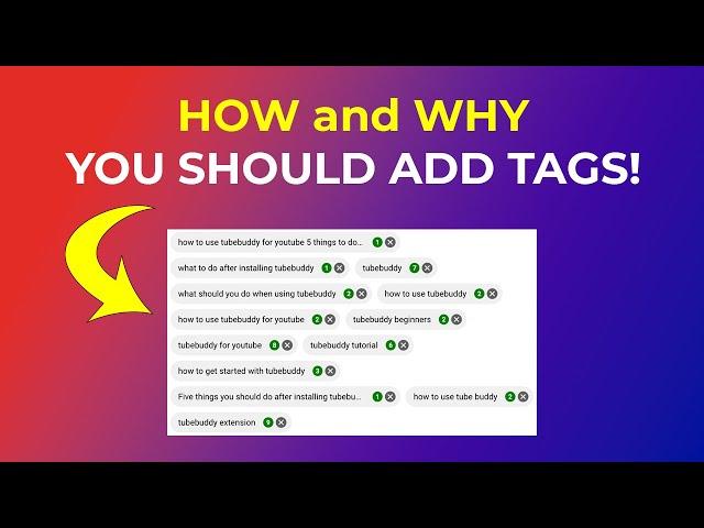 How to add tags to your YouTube video and  WHY YOU SHOULD!  