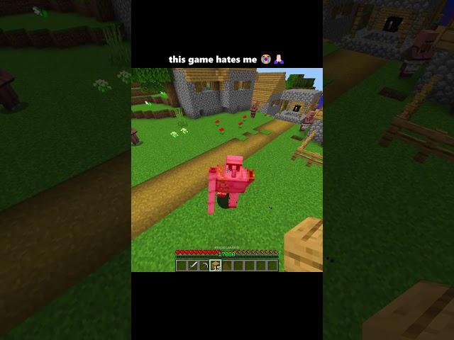 Minecraft Really Hates Me  #shorts