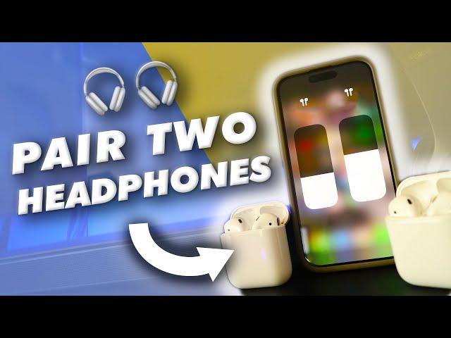 How to connect ANY 2 headphones to iPhone or iPad! Tutorial